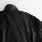 Sheep Leather Track Blouson #BLACK [GM243-30097]