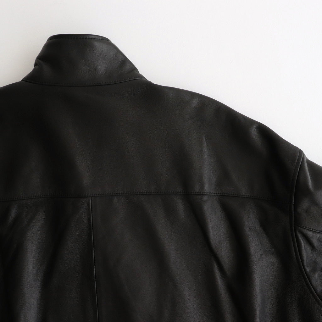 Sheep Leather Track Blouson #BLACK [GM243-30097]