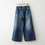 Used Denim Baggy Pants #DARK BLUE [ID-PT53]