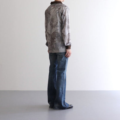 FADED MODERN FLARED TROUSERS #FADED INDIGO [2441000408]