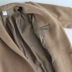 NHLCT｜ベビーラムウールダブルクロス ショールコート #CAMEL [A9-NC072CT]