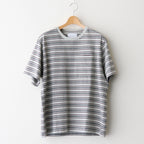 STRIPE TEE #SMOKE BLUE [2541000901]