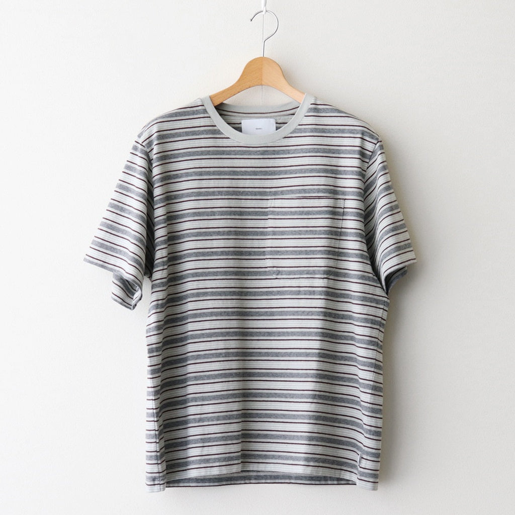 STRIPE TEE #SMOKE BLUE [2541000901]