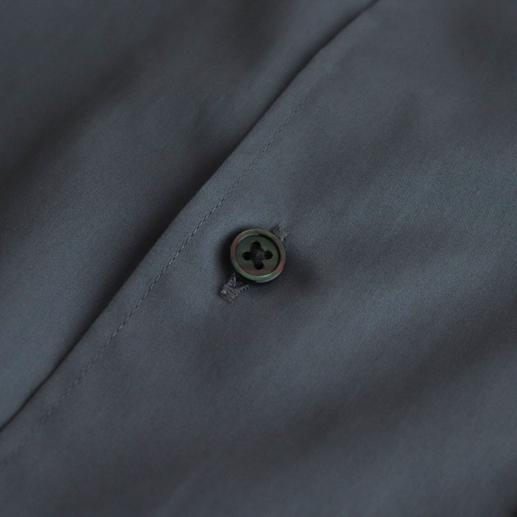 Silicon Poplin Oversized Regular Collar Shirt #GRAY [GM243-50144]