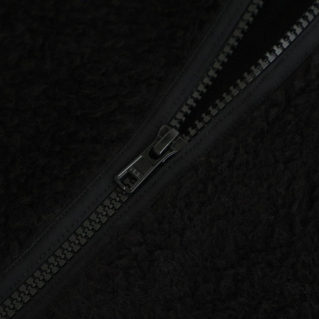 Wool Boa Zip-Up Blouson #BLACK [GU253-30474]