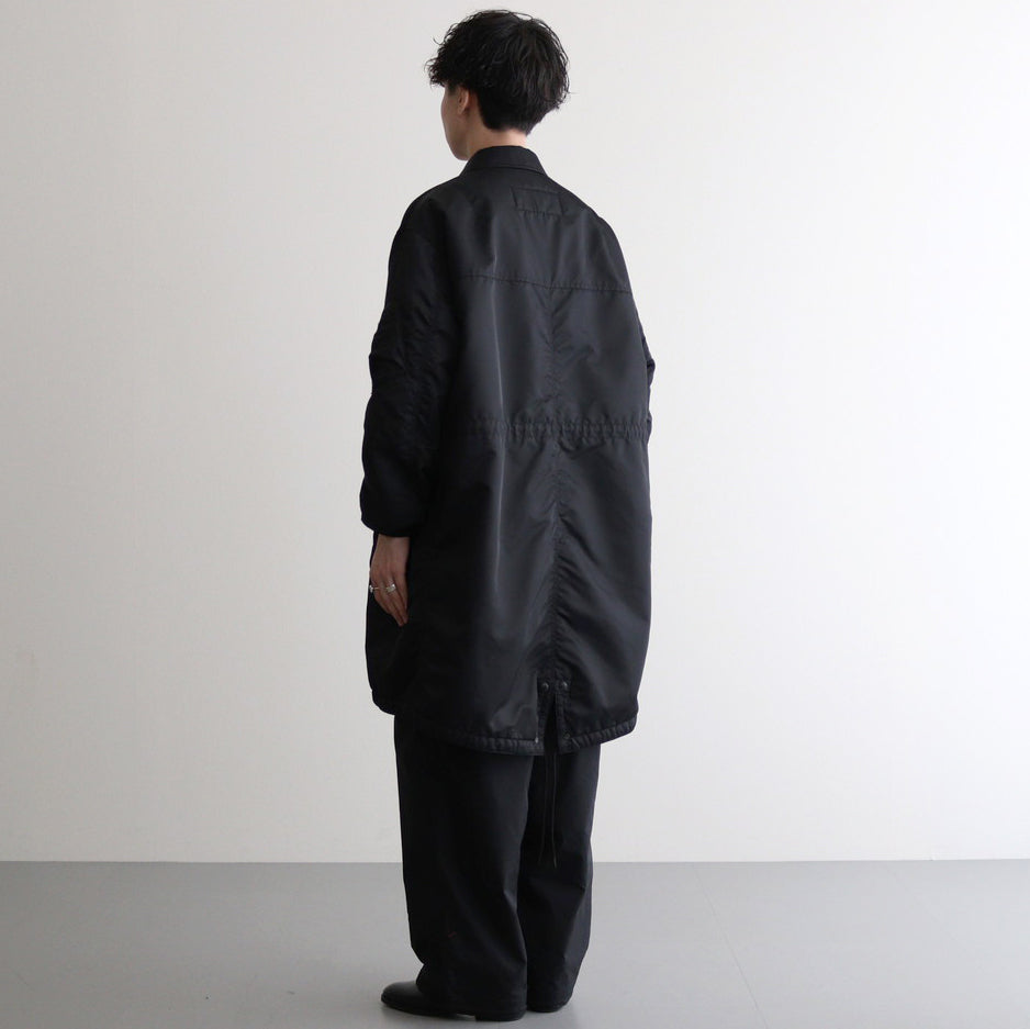 ナイロンツイル モッズコート #BLACK [HN-C004-051] – ciacura