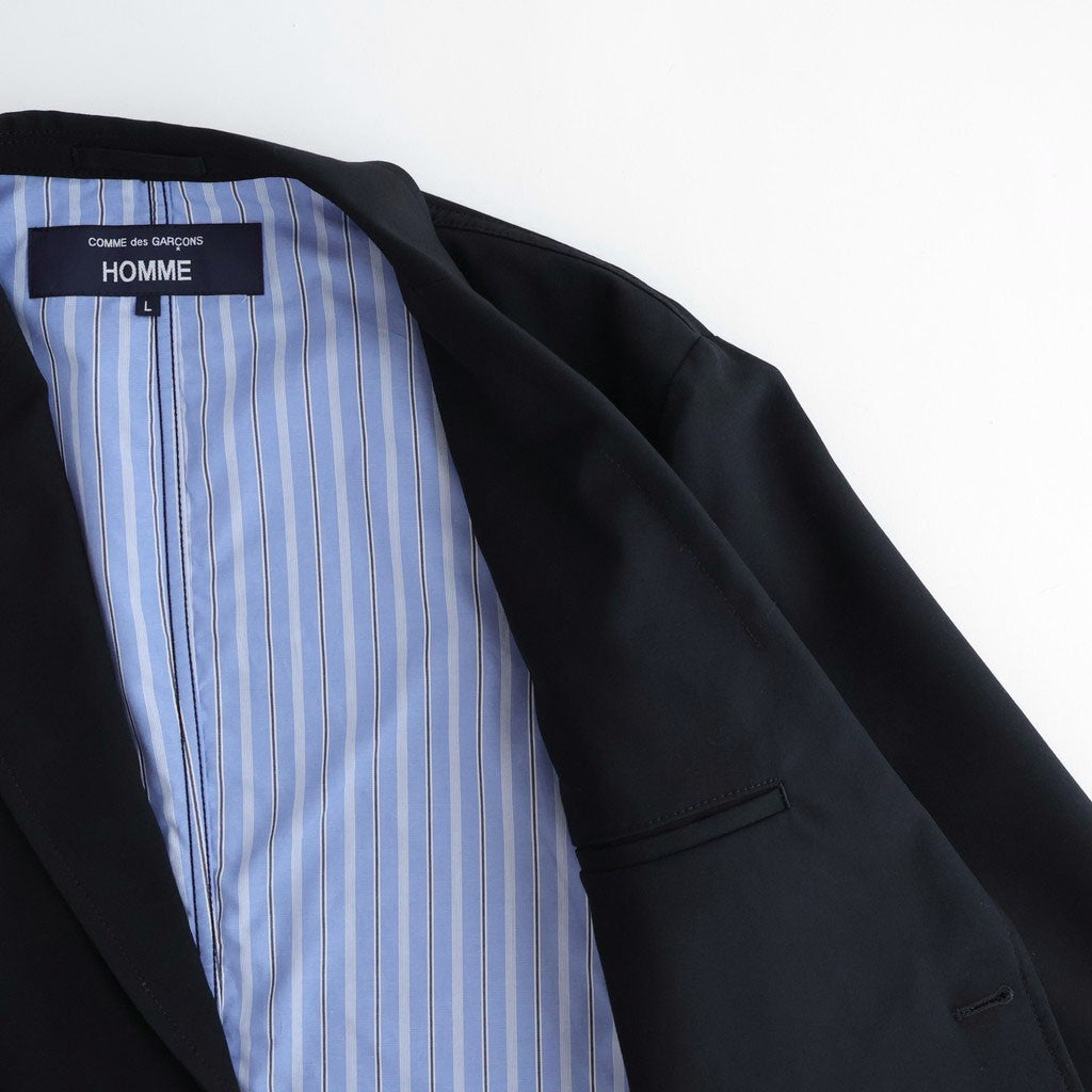 ウールポプリン 2ボタンジャケット #BLACK [HQ-J101-051]