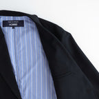 ウールポプリン 2ボタンジャケット #BLACK [HQ-J101-051]