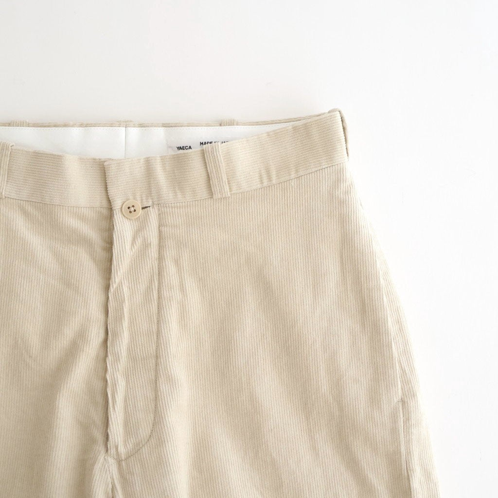 Corduroy Pants - Wide Straight #BEIGE [12052605]