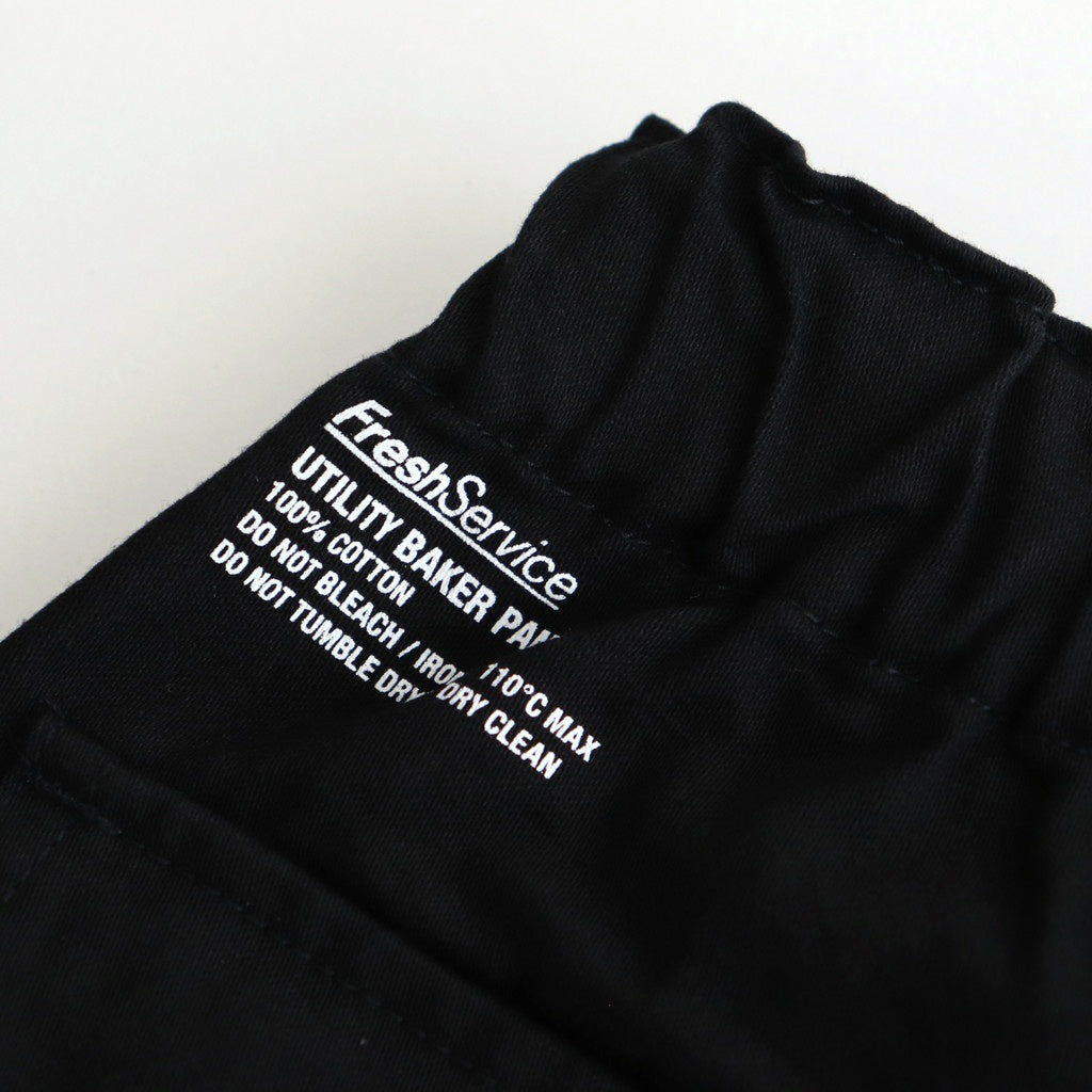 UTILITY BAKER PANTS #BLACK [FSC251-40139]