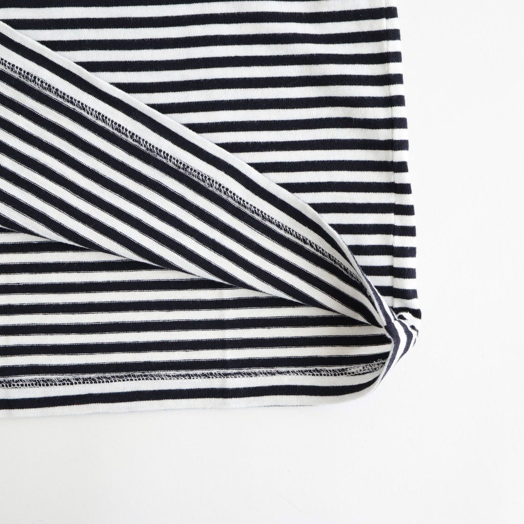 ムラ糸Tシャツ ロングスリーブ Slub Yarn Long-Sleeve T-Shirt #WHITE/NAVY [33061008]