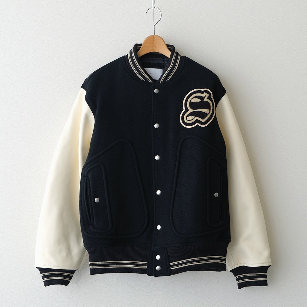 WOOL VARSITY JACKET #BLACK [26330201]