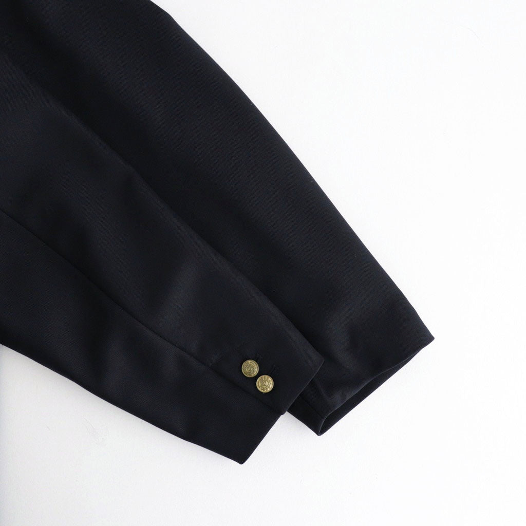WOOL SERGE COLLEGE BLAZER #NAVY [FSC261-10212]