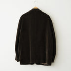 Cotton & Rayon Corduroy Tailored Jacket #Dark Brown [OFH011JK11]