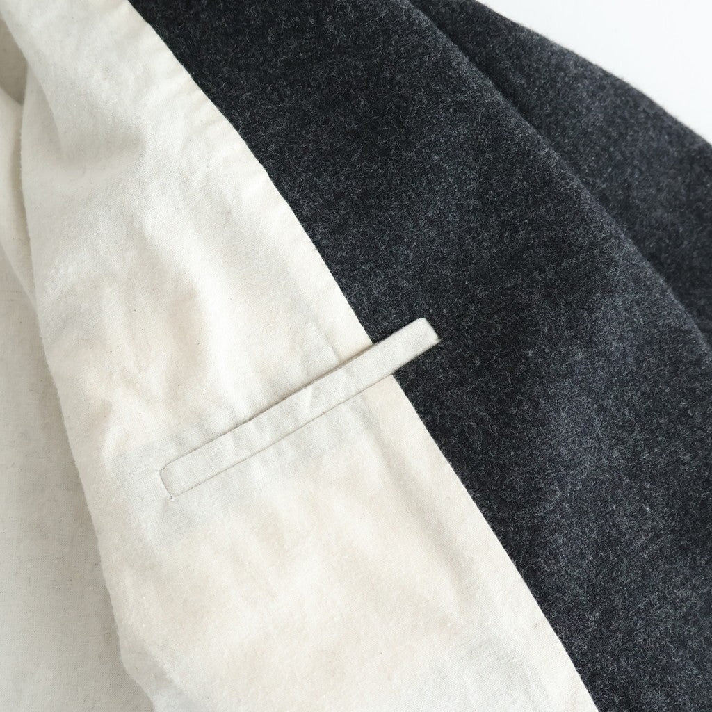 縮絨ウール2WAYカラーJK #CHARCOAL GRAY [D225-J332]