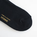 綿パイル刺繍ソックス #BLACK [HQ-K501-051]