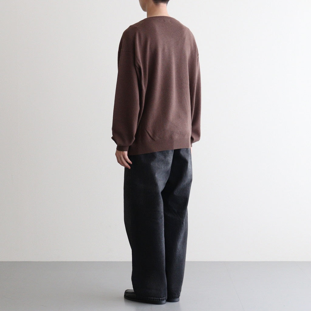 V Neck P/O #BROWN [2503-005]