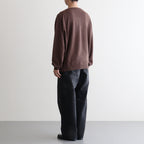 V Neck P/O #BROWN [2503-005]
