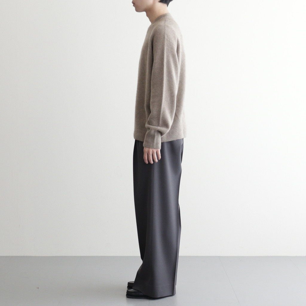 3pleated Wide-leg Trousers #CHARCOAL [YK26SS01170P]