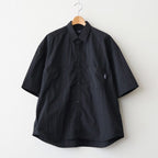 ナイロンタッサー S/S シャツ #BLACK [HQ-B021-051]