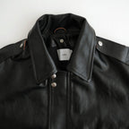 SHRINK LEATHER G-1 JACKET #BLACK SHRINK [26330705]