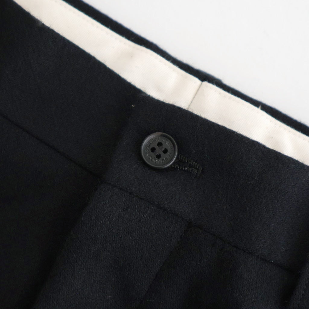 ウールフラノトラウザーズ #BLACK [HP-P035-051]