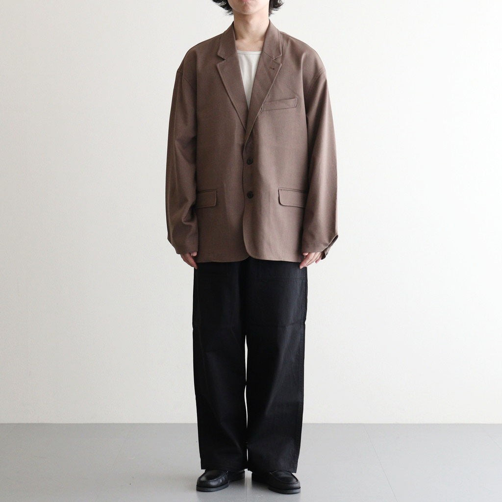 WOOLY TWILL JACKET #BROWN [FSC243-20177] - ciacura 三重県四日市市
