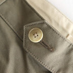WASHED FINX CHINO ONE-TUCK PANTS #LIGHT KHAKI [A25SP02FC]