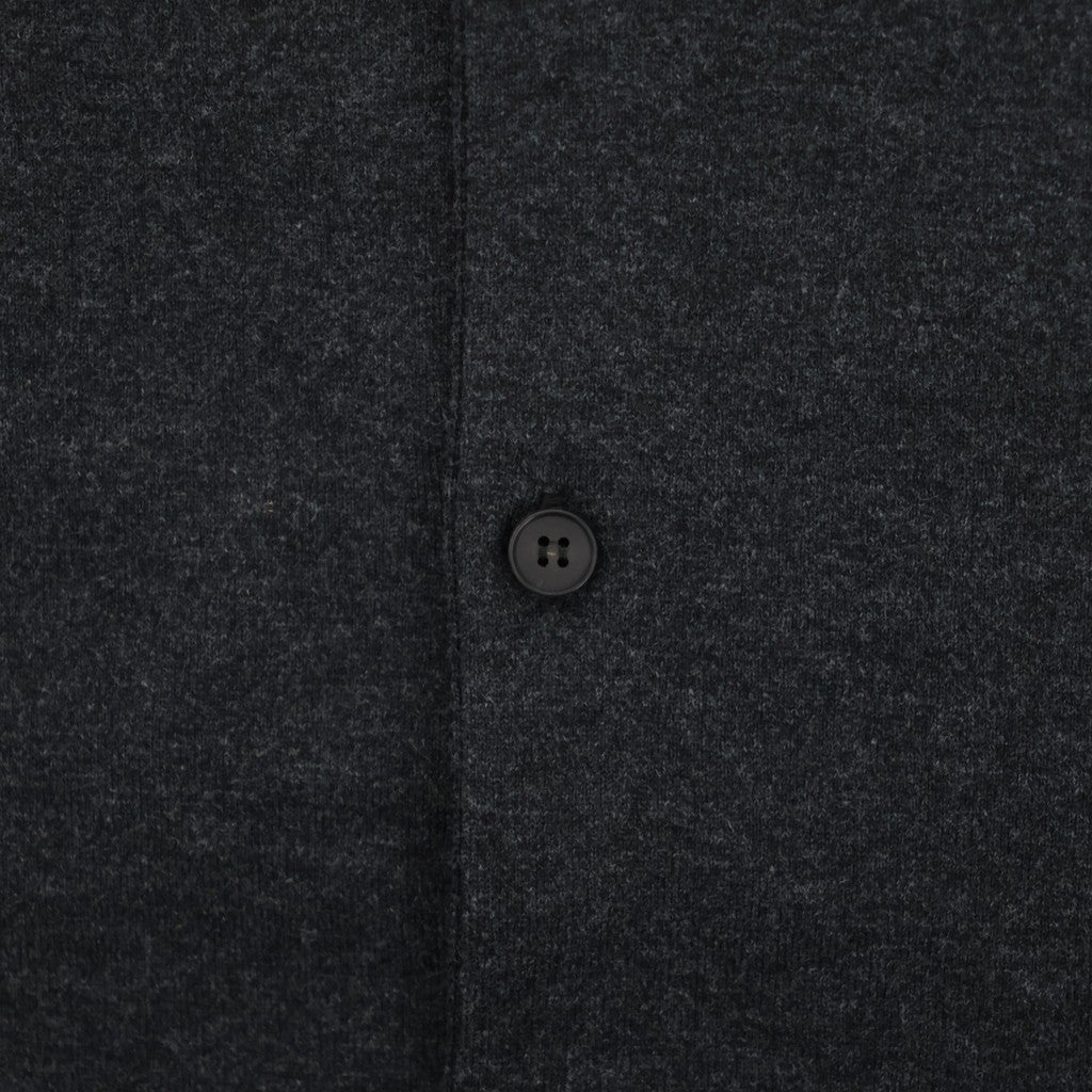 HIGH TWIST WOOL KNIT SHIRT CARDIGAN #CHARCOAL [A26AC01CK]