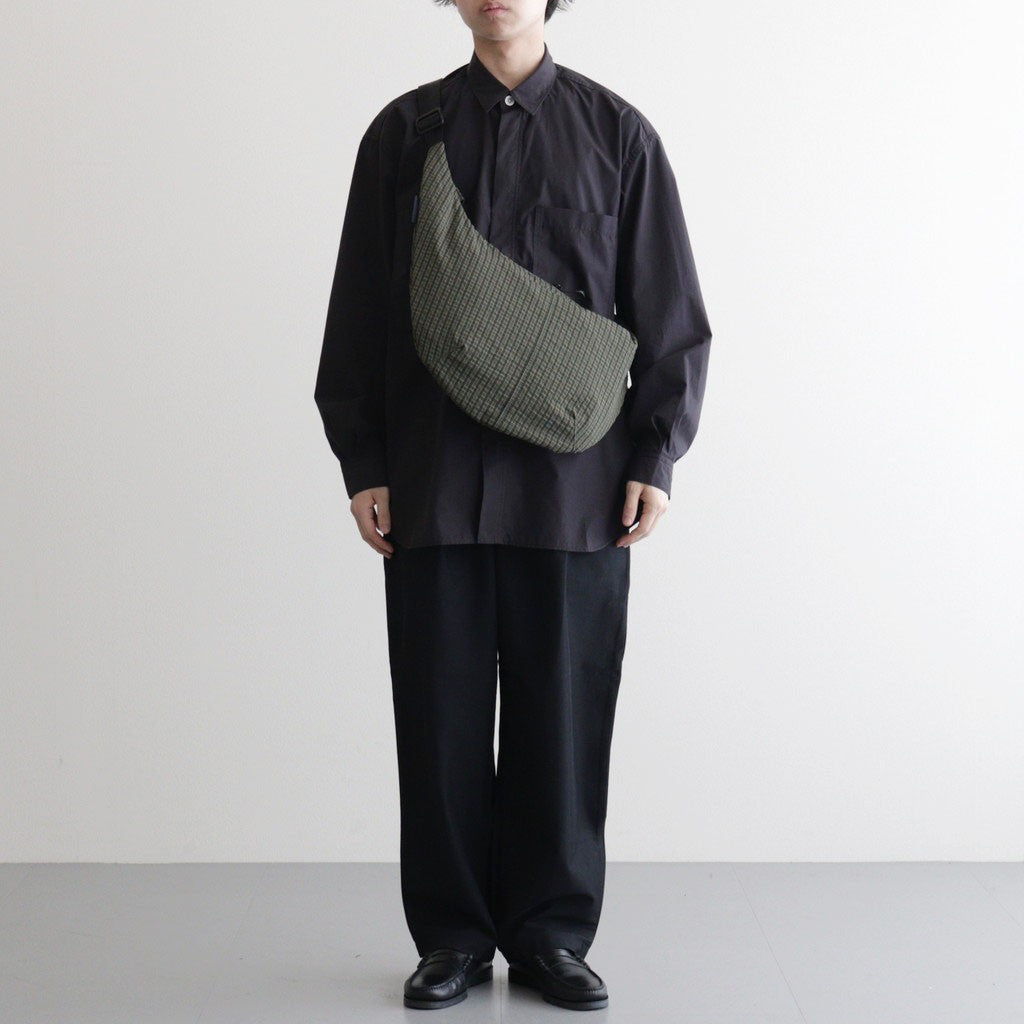 エステルグリッドチェック ショルダーバッグ #KHAKI [HQ-K202-051]