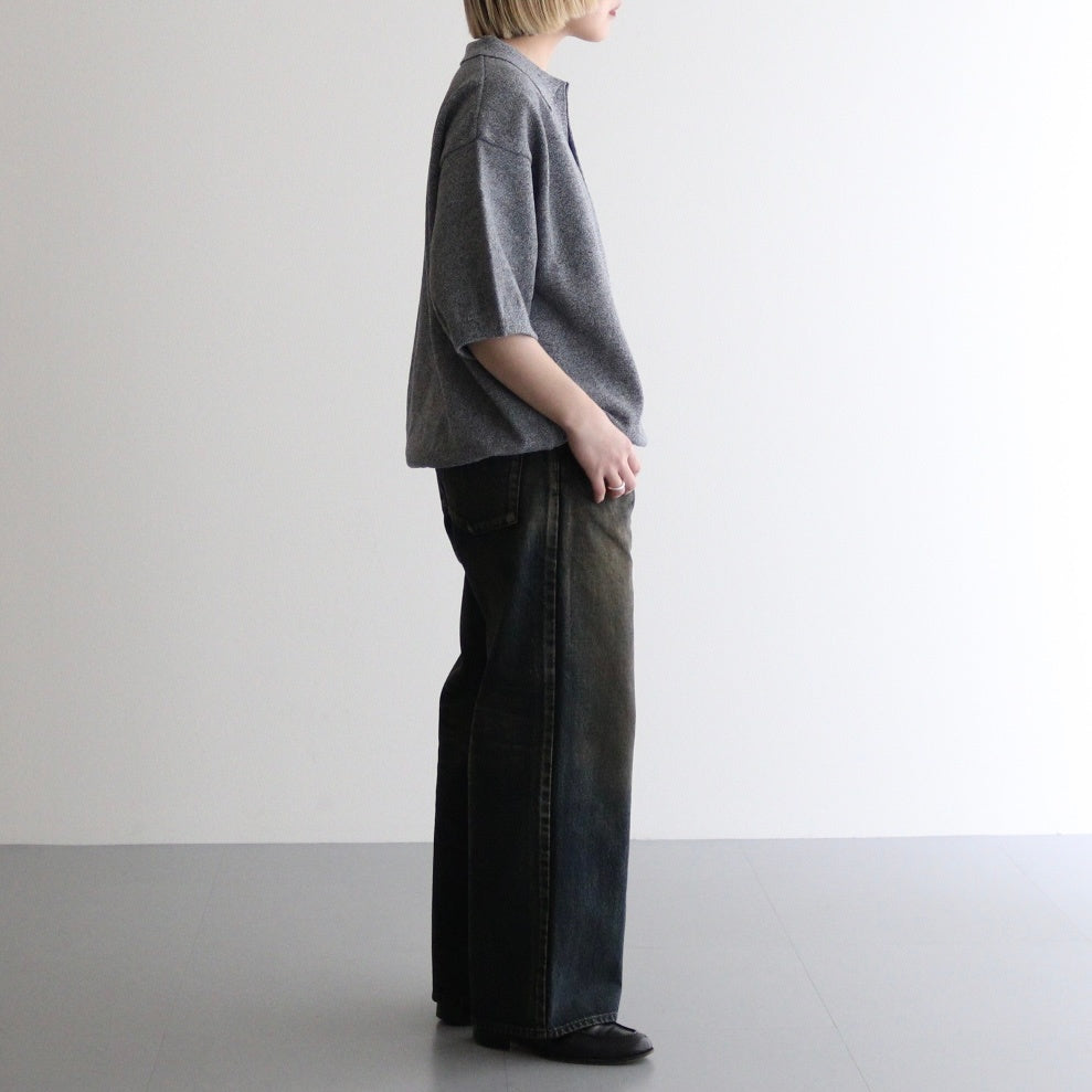 Moss Stitch Polo #D.Gray [2501-011]