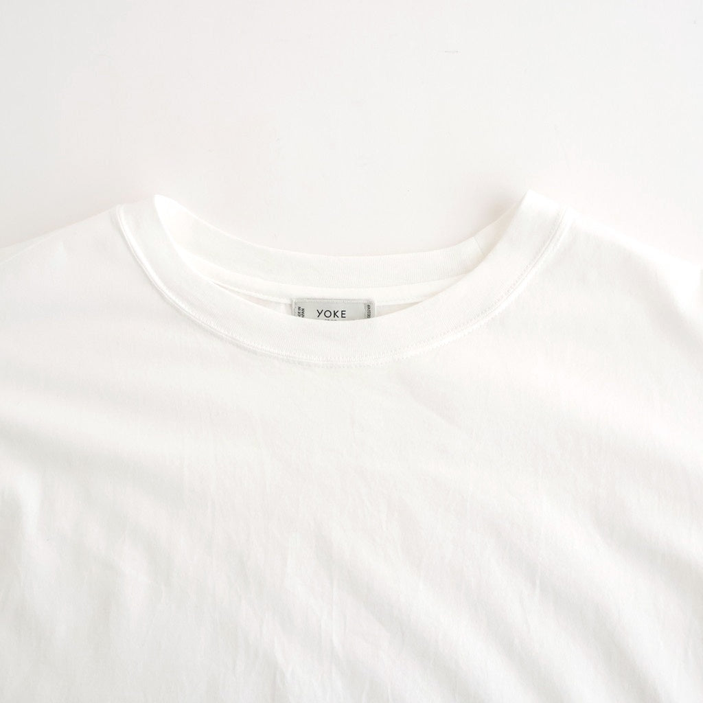 46G Suvin Cotton YOKE T-shirt #WHITE [YK26SS01226CS]