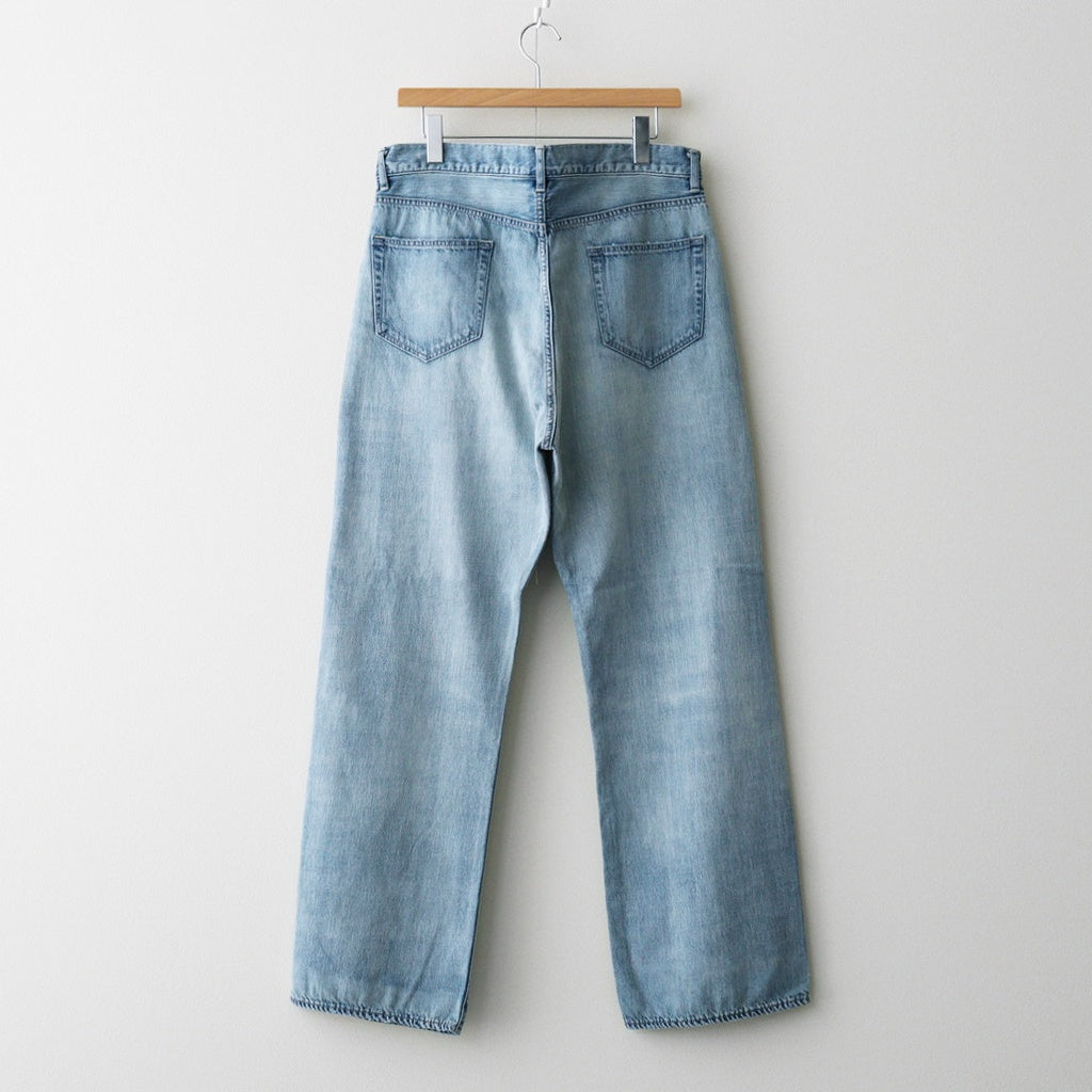 FADED SELVEDGE LIGHT DENIM PANTS #LIGHT INDIGO [A26SP02DE]