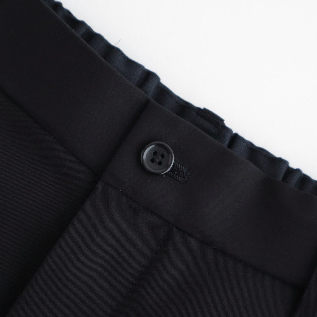 Brushed Cotton Gabardine Wide Straight Pants #BLACK [GM261-40395]