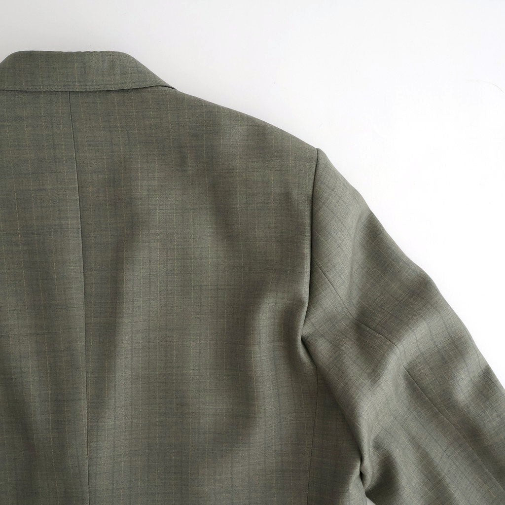 BLUEFACED WOOL JACKET #KHAKI GRAY STRIPE [A26SJ01BA]