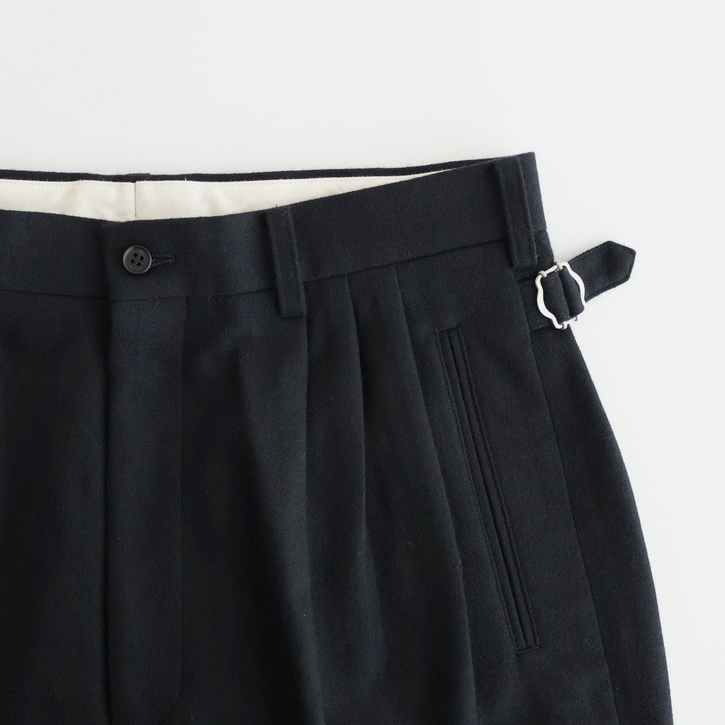 ウールフラノトラウザーズ #BLACK [HP-P035-051]