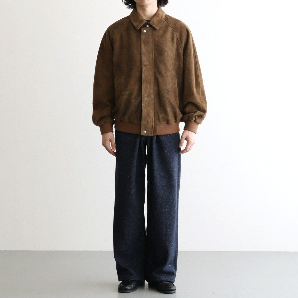Hairy Suede Raglan Blouson #BROWN [GU263-30324]