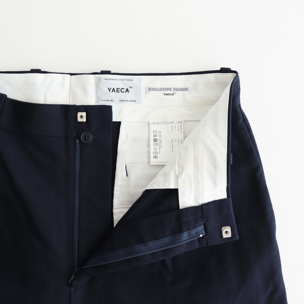 chino tuck straight #navy [15635]