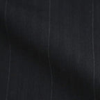BLUEFACED WOOL TWO-TUCK SLACKS #CHARCOAL NAVY STRIPE [A26SP04BA]