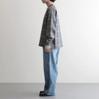 PIN BORDER L/S TEE #GRAY×YELLOW [FSC263-70089]