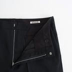 LIGHT WOOL MAX GABARDINE SLACKS #TOP BLACK [A26SP08MG]