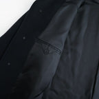 SUPER FINE WOOL MOSSER SHAWL COLLAR COAT #BLACK [A26AC02WM]