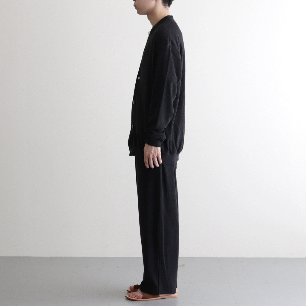 UTILITY PILE CARDIGAN SET-UP #BLACK [FSR253-60211]
