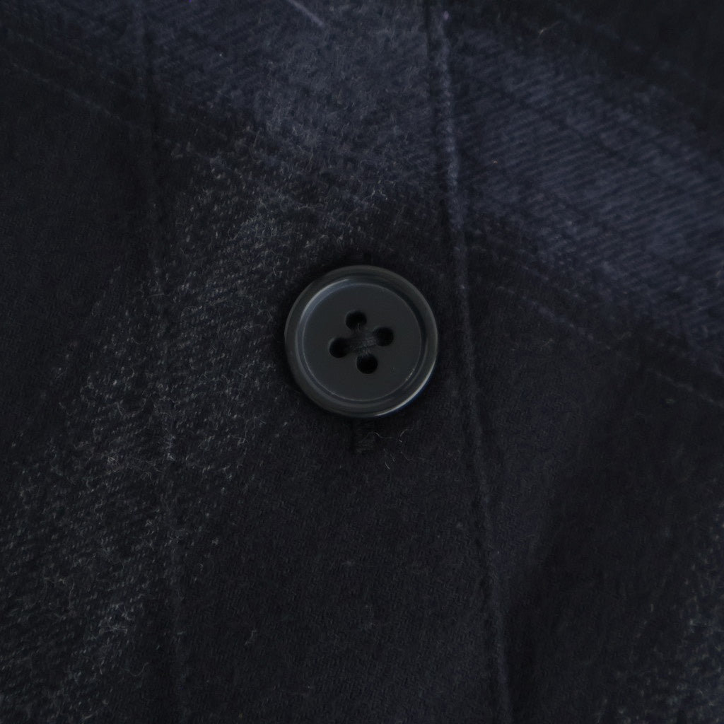 FLANNEL CHECK REVERSIBLE VEST #BLACK [FSC253-30128]