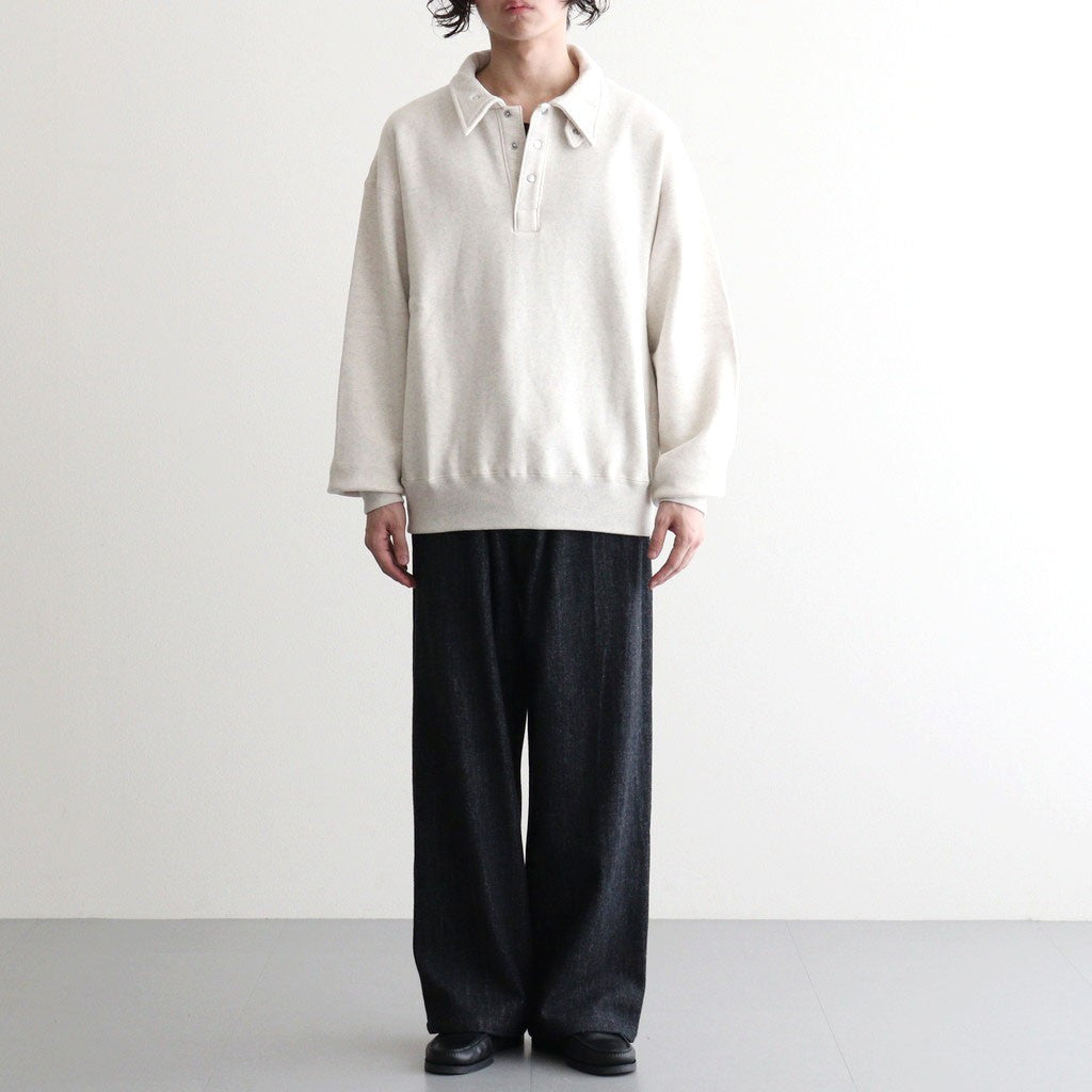 Half-Snap Sweatshirt #Heather Gray [OFH011PO61]