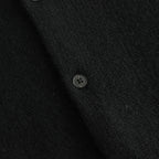 SHETLAND WOOL CASHMERE KNIT CARDIGAN #BLACK [A24AS01SC]