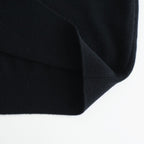 EXTRA FINE WOOL KNIT POLO LS #BLACK [ST.1477]