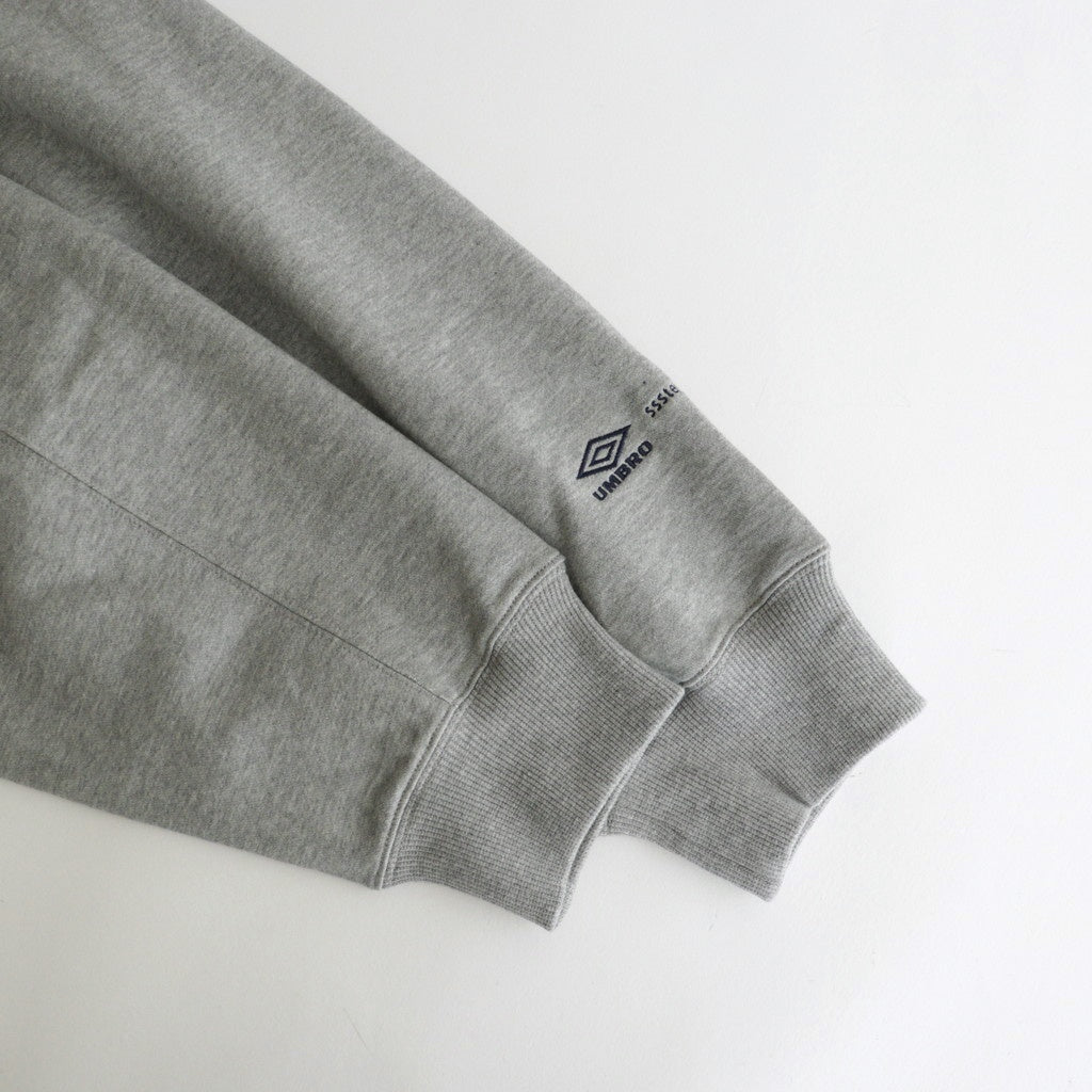 ssstein × UMBRO - HIGH GAUGE COTTON SWEAT LS #GREY [ST.1346]