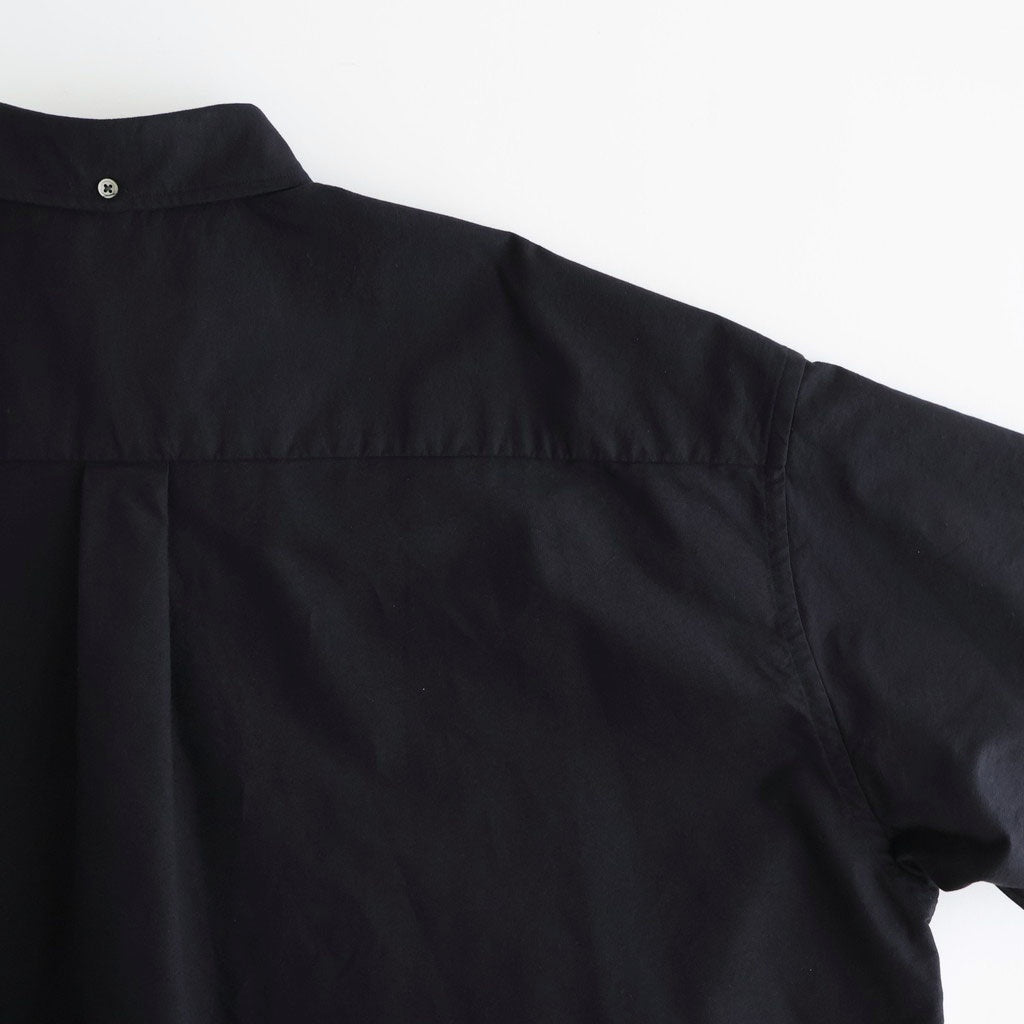 Oxford S/S Oversized B.D Shirt #BLACK [GM261-50025B]