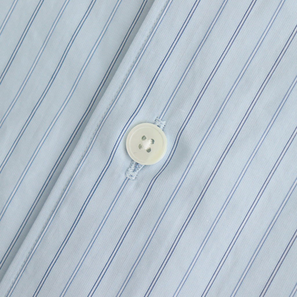 SUVIN HIGH COUNT CLOTH STRIPE SHIRT #LIGHT BLUE STRIPE [A25SS01SS]